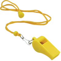 Whistle W/Lanyard Combo, Yellow