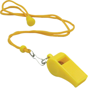 Whistle W/Lanyard Combo, Yellow Image