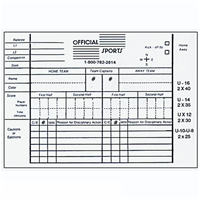 Official Sports Referee Score Pad - White/Black