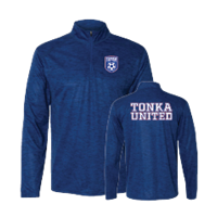 Badger Tonal Blend 1/4 Zip - Royal 