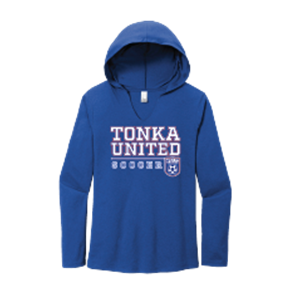 District Women's Prefect Tri LS Hoody - Deep Royal Image