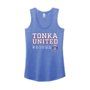 District Women's Perfect Tri Racerback Tank - Royal Frost  Image