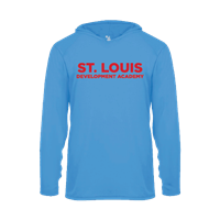 Badger Long Sleeve Youth Hoodie - Columbia Blue