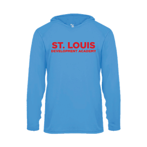 Badger Long Sleeve Youth Hoodie - Columbia Blue Image