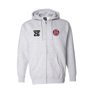 Independent Trading Company Heavy Weight Full Zip Hoodie - Grey Heather Image